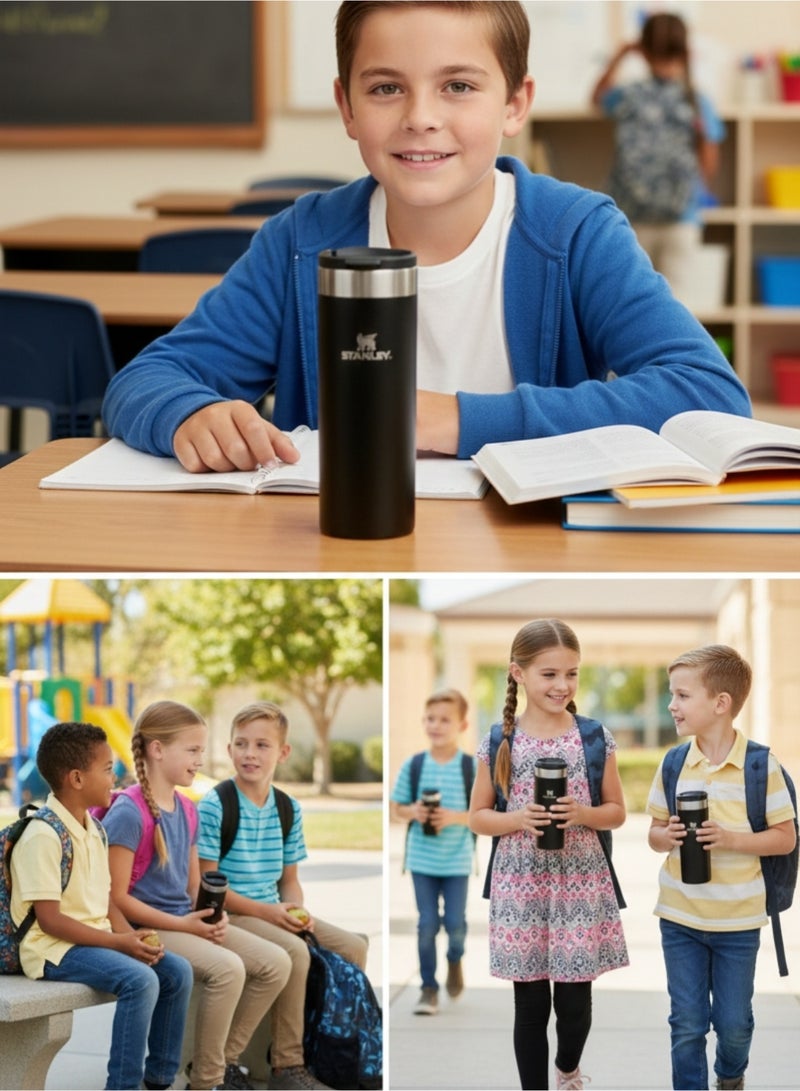 ستانلي كوب ستانلي 470 مل / 16 أونصة AeroLight™ أسود - كوب سفر معزول من الفولاذ المقاوم للصدأ مانع للتسرب، يحافظ على المشروبات ساخنة وباردة، خفيف الوزن - Image 4