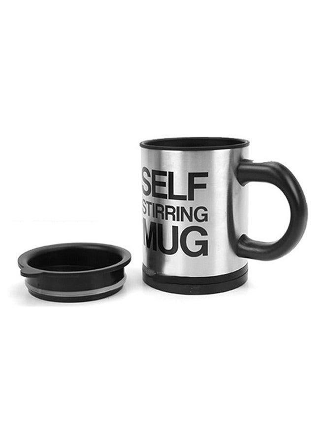 Self Stirring Electric Coffee Mug Black/Silver 350ml  - Image 2