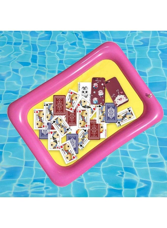 ELEDUCTMON - Kids Indoor Pvc Inflatable Castle Sand Box Sandbox Tray Table Fun Play Toys Random Color Portable Inflatable Sand Box Moldable Play Sand Tray Playing Cards On The Water(Large) - Image 1