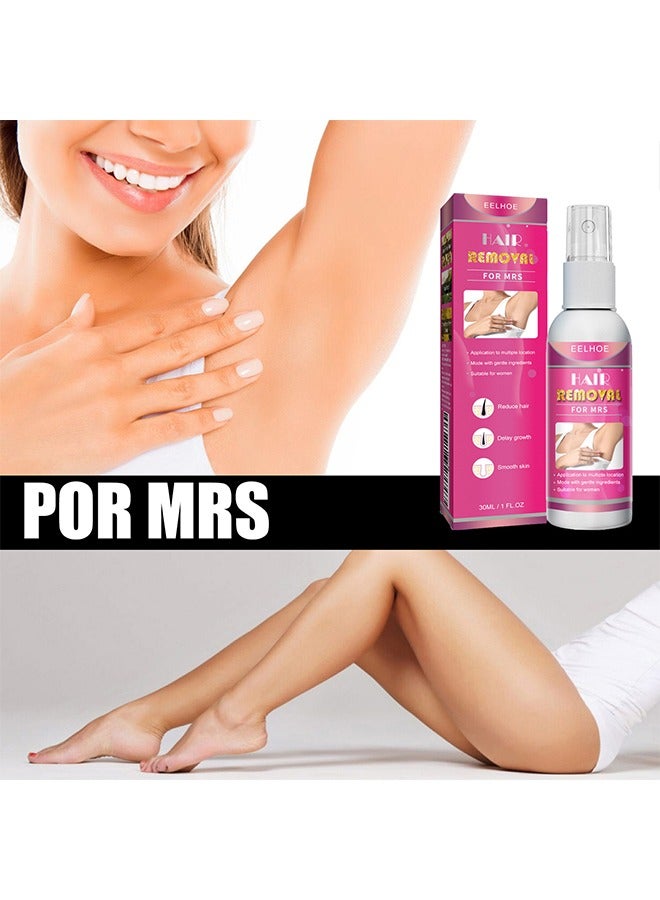 EELHOE Hair Removal For Mrs, Painless Hair Removal Spray Armpit Gentle Hair Remover Refreshing Quick Hair Removal Spray, Gentle And Skin Friendly, Natural Ingredient Hair Removal Spray For Women 50ML - Image 2
