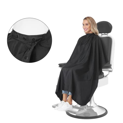 Minewill Professional Salon Barber Cape for Men/Women - Hairdressing Waterproof Hair Cutting Cape with Adjustable Snap Closure,Salon - Image 1