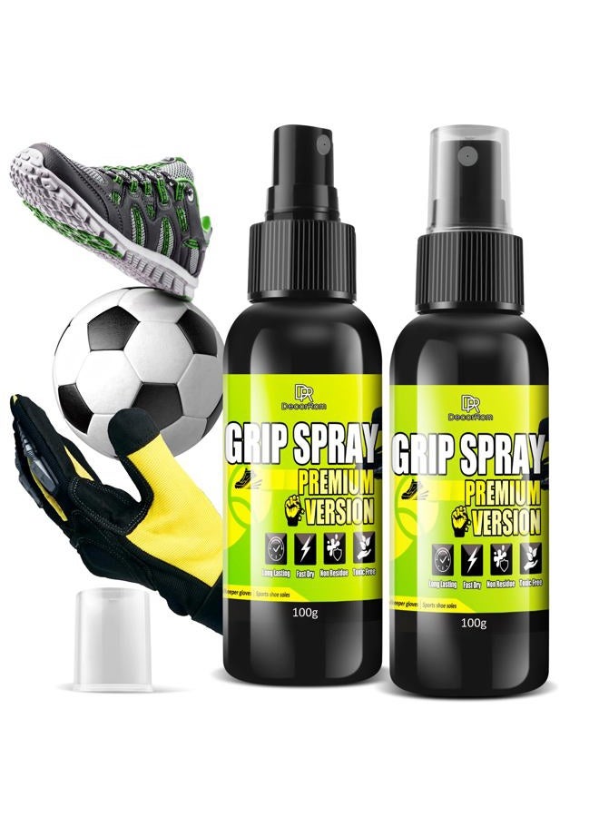 DecorRom Grip Spritz, 7oz Basketball Shoe Grip Spray Premium Version Edge Traction Spray, Improving Basketball Shoe Grip & Anti Slip for Enhancing Grip of Goalkeeper Gloves, Various Rackets, Sports Shoe Soles - Image 1