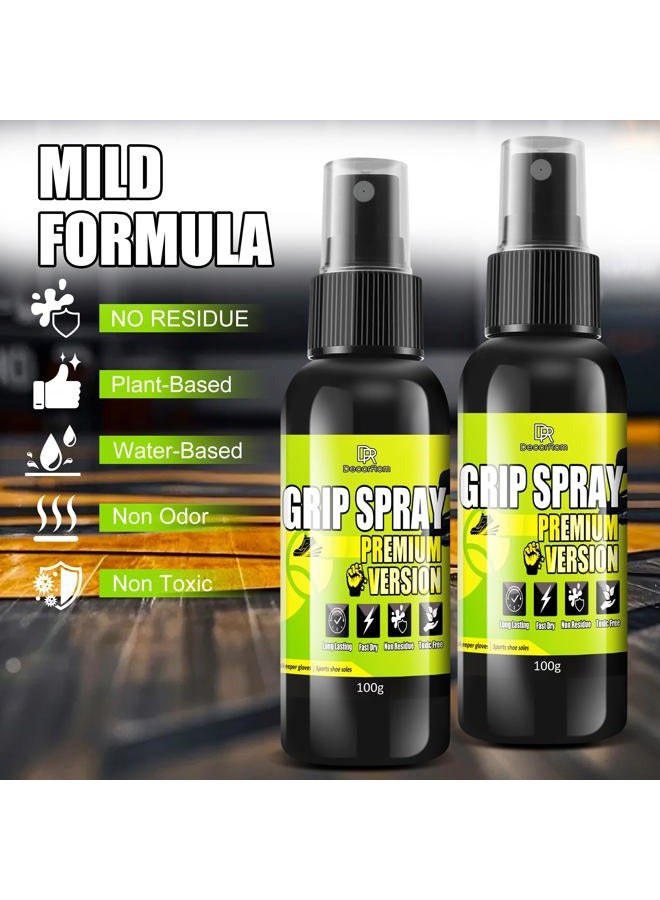 DecorRom Grip Spritz, 7oz Basketball Shoe Grip Spray Premium Version Edge Traction Spray, Improving Basketball Shoe Grip & Anti Slip for Enhancing Grip of Goalkeeper Gloves, Various Rackets, Sports Shoe Soles - Image 2