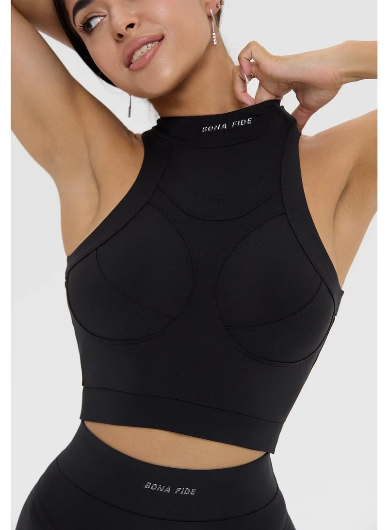 Bona Fide Atomic Top Black Atomic Sports Bra for Women for Women | Best Price UAE