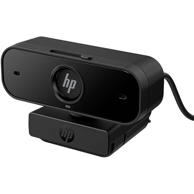 HEWLETT PACKARD WEBCAM 430 FHD 1080P AUTO FOCUS 360° ROTATION FIELD OF VIEW UP TO 85° DUAL NOISE CANCELLING MICROPHONE ZOOM COMPATIBLE PRIVACY SCREEN BLACK - Image 1