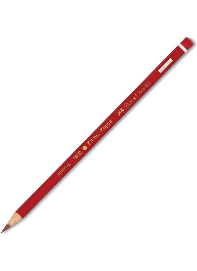 FABER-CASTELL - Red Copy Crayons Pack of 12 - Image 1