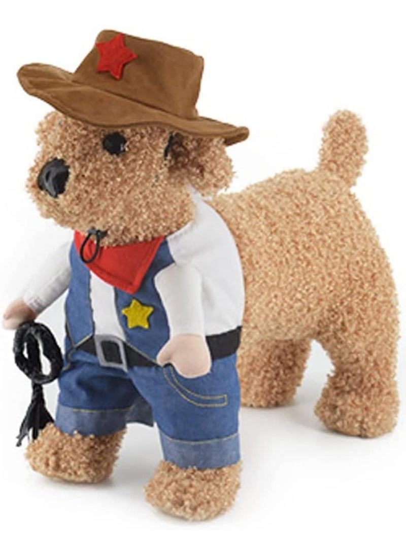 RATSAW Pet Costume Dog Cat Costumes Clothes Cosplay Funny Apperal Outfit Clothing for Kitten and Puppy Cowboy S - Image 5