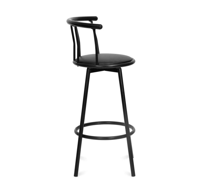 home by Nilkamal Bayern Leatherette Upholstered Rotating Seat Bar Stool Black 54 Cm 99 Cm - Image 5