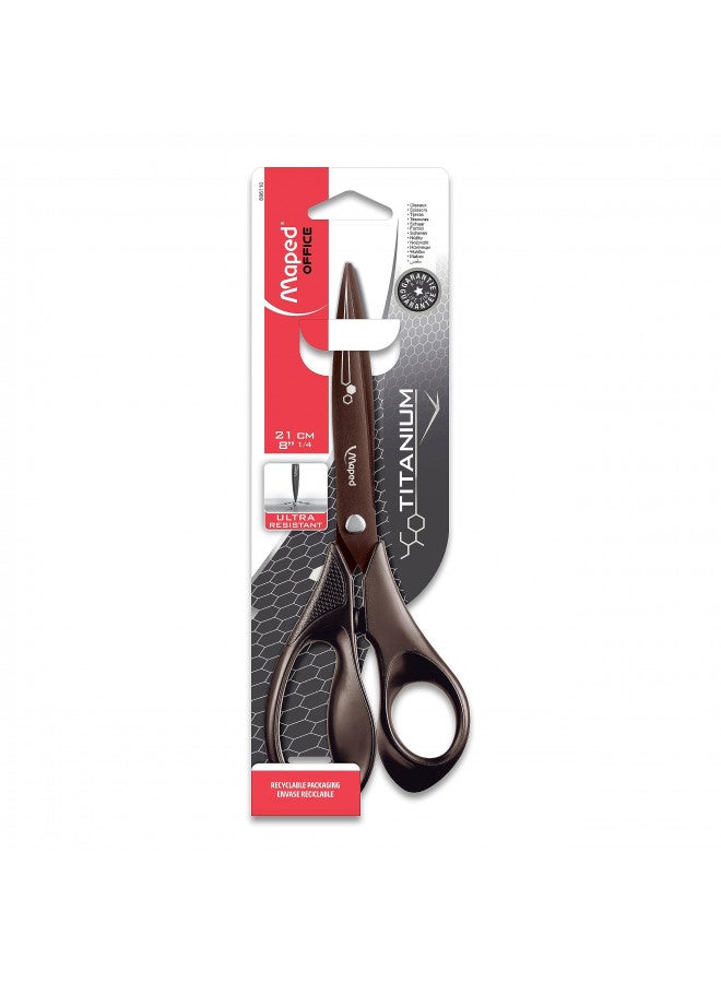 Maped - Expert Titanium Eco-Friendly 8.25 Inch Scissors - Precise Cutting - Recycled - Image 1