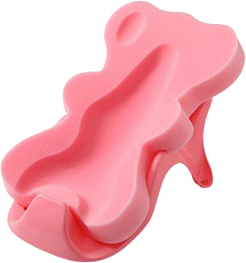 klarako Infant Bath Sponge Skid Proof Mat for Toddlers Bathroom Children, Pink - Image 3