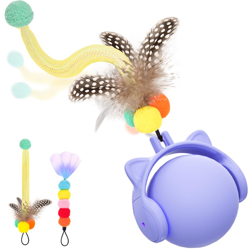 ORSDA Cat Toys for Indoor Cats, New Intelligent Voice Timing Touch Control Cats Ball, Simulate Mouse Sound Kitten Toy, Automatic Interactive Moving Cat Toy for All Ages - Image 1