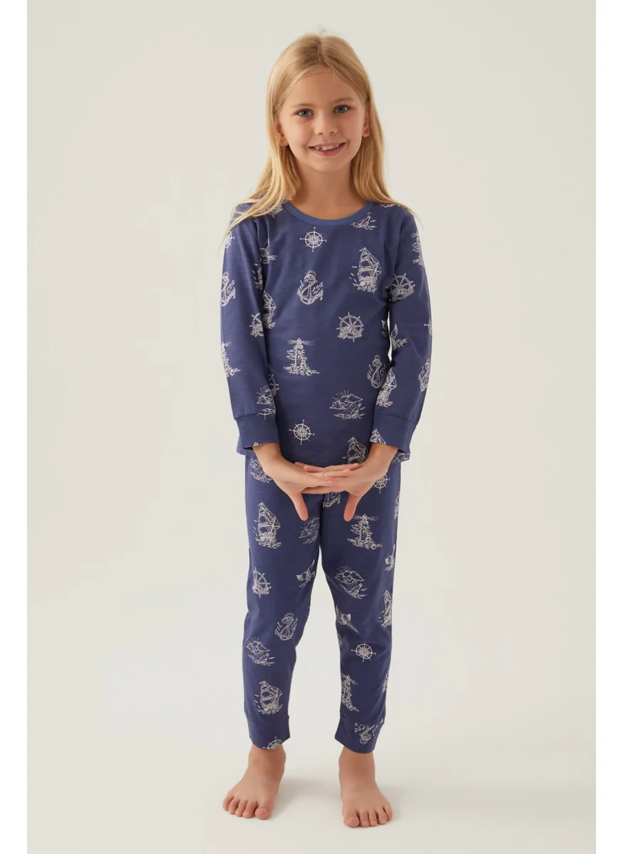 RolyPoly Navy Blue Girls Pajama Set