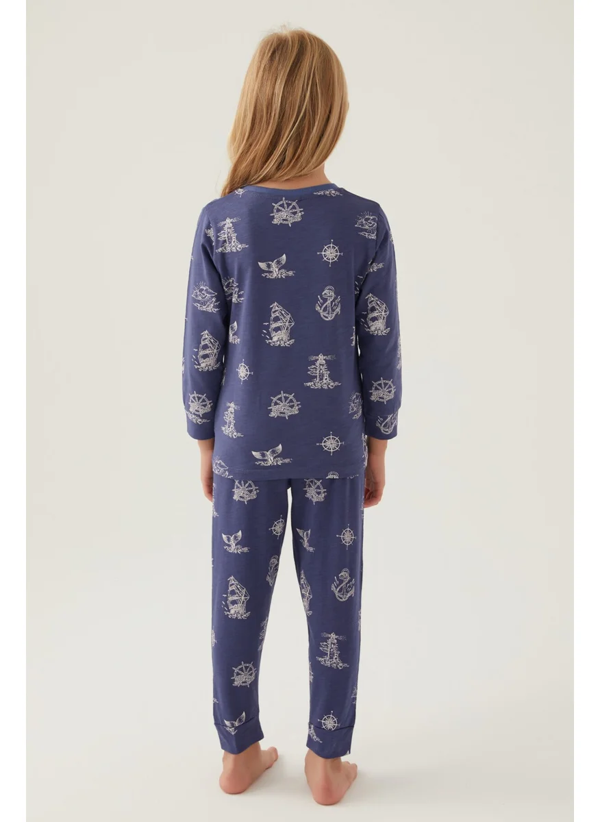 RolyPoly Navy Blue Girls Pajama Set