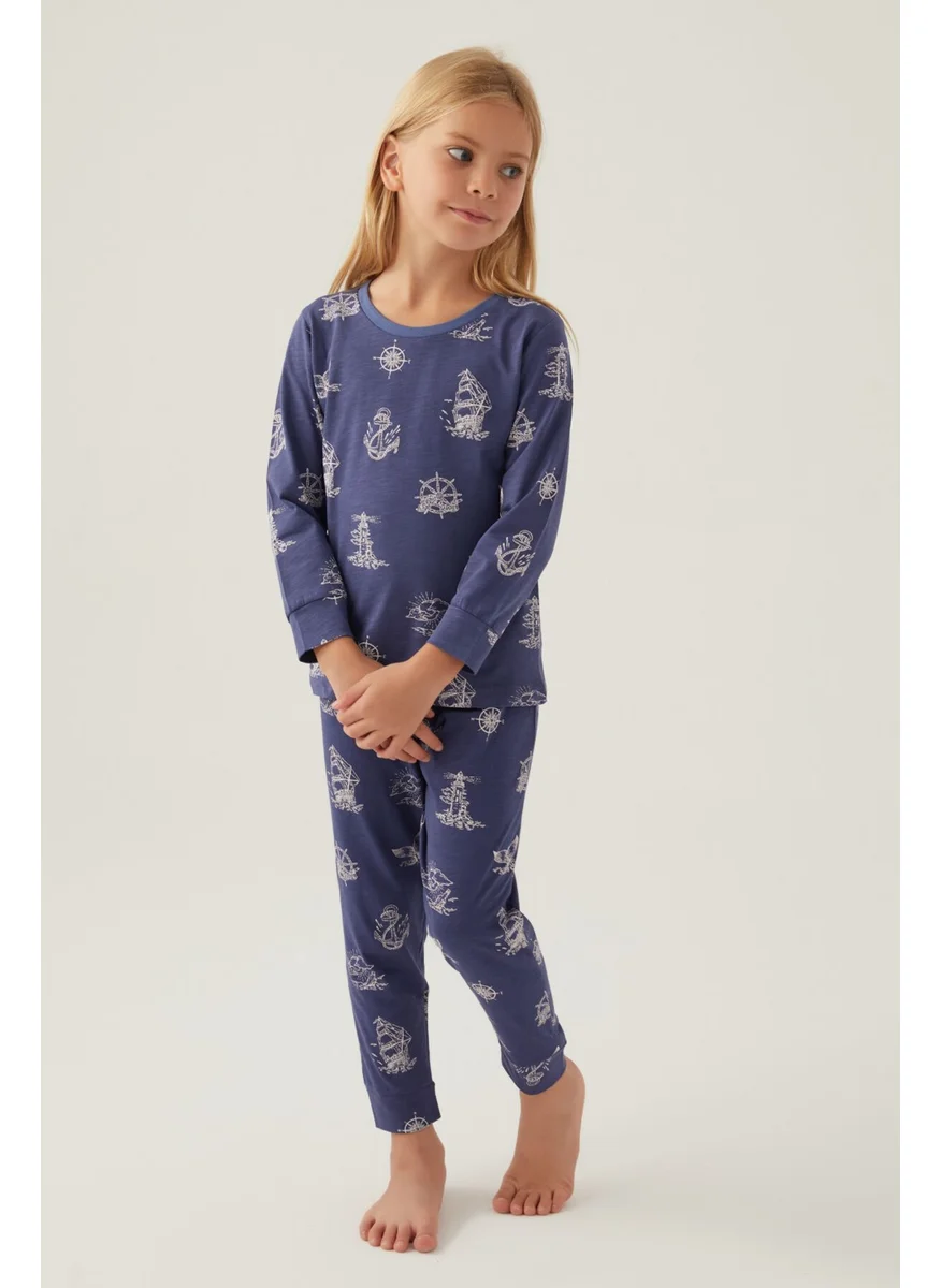 RolyPoly Navy Blue Girls Pajama Set