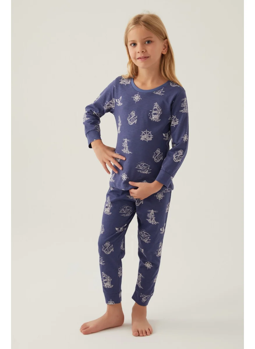 RolyPoly Navy Blue Girls Pajama Set