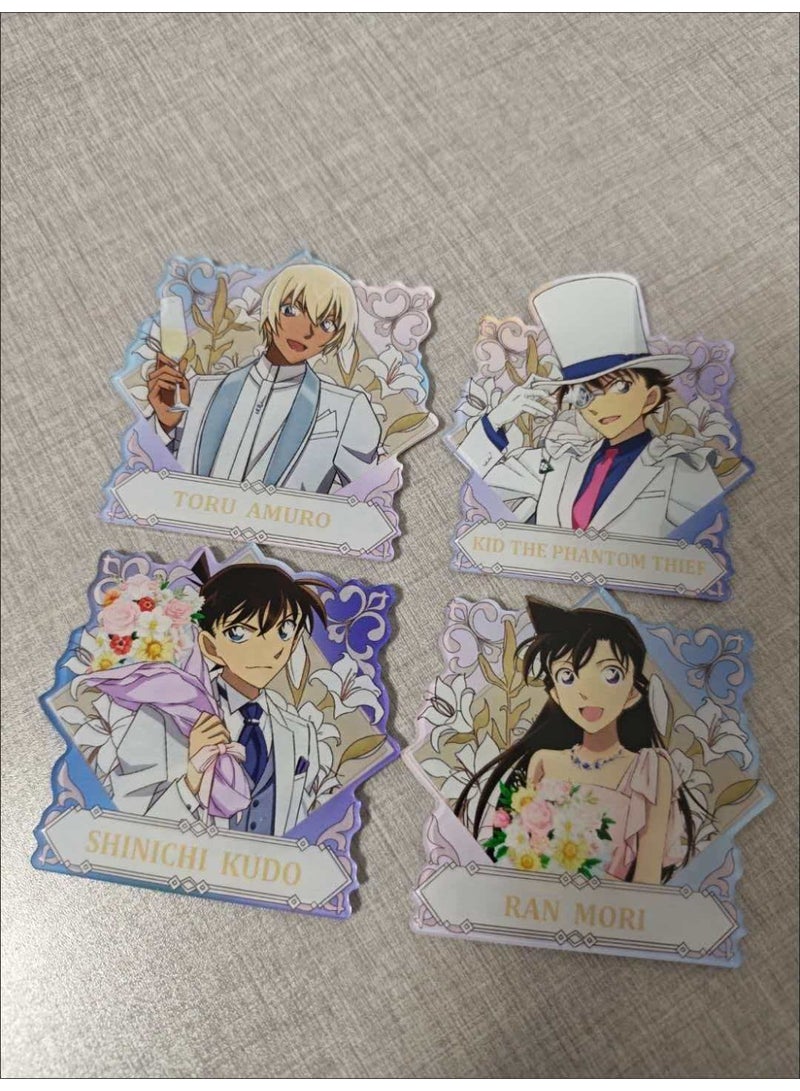 Detective Conan 30th Anniversary Formal Outfit Acrylic Fridge Magnets, 4-Pack - Image 3
