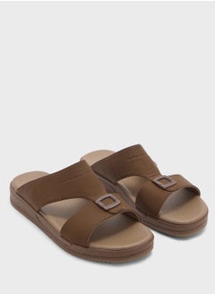 Robert Wood Buckle Detail Arabic Sandals  - Image 1