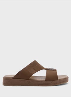 Robert Wood Buckle Detail Arabic Sandals  - Image 2