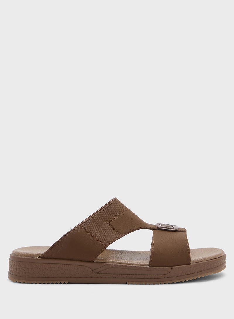 Robert Wood Buckle Detail Arabic Sandals  - Image 2