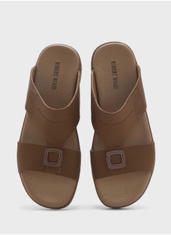 Robert Wood Buckle Detail Arabic Sandals  - Image 4