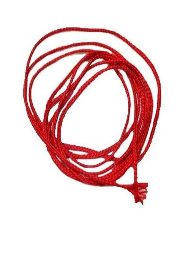 SKYWINS Sacred Red Silk Thread for Pooja Rudraksha Nazar Protection | Lal Dhaga Hand Waist Neck Molathadu | Silk Resham Kalava Mauli Dhaga for Men Women Tabeez Mala Pendant Ritual Use - Image 4