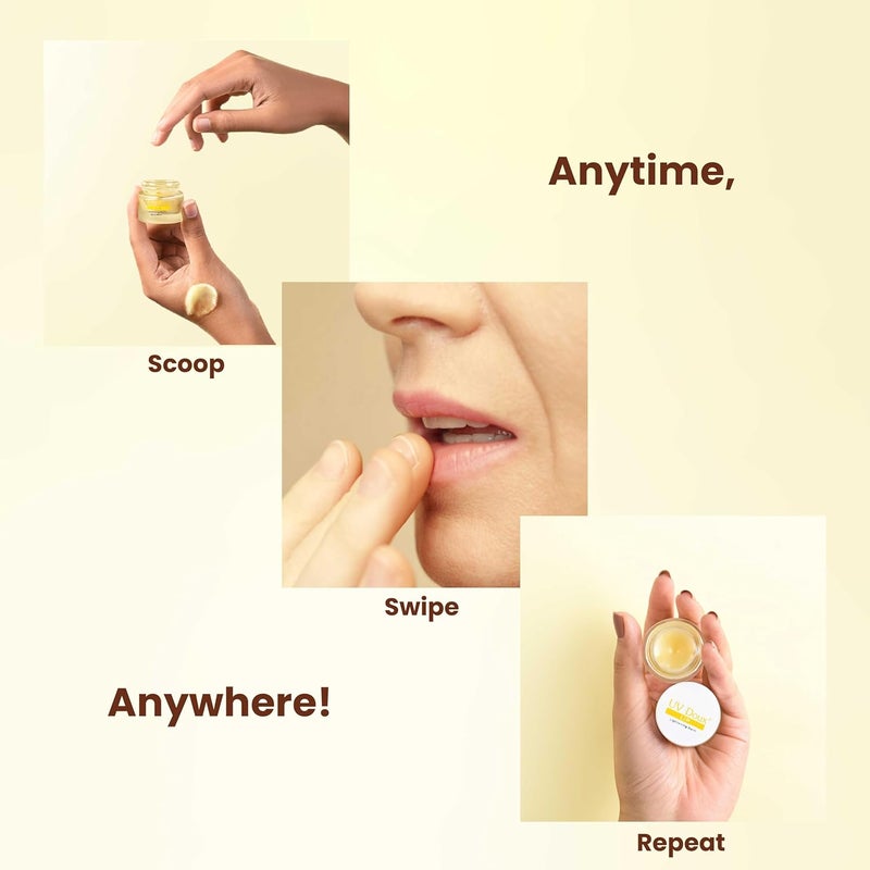 Brinton UV Doux Lip Lightening Balm with SPF 40 PA Enriched with Almond Oil Olive Oil Vitamin E Restores Natural Lip Colour Hydrates Protects Nourishes Expert Care Dermatologically Approved Unisex Lip Balm 8g Vanilla x 2 - Image 5