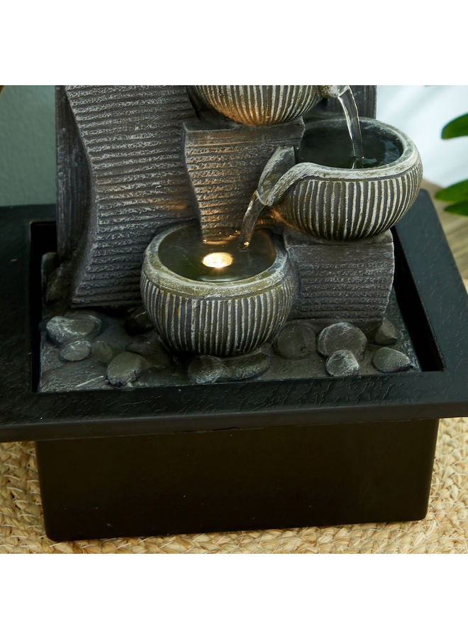 Home Box Amber Modern Fountain With 1 Yellow Light  - Image 4