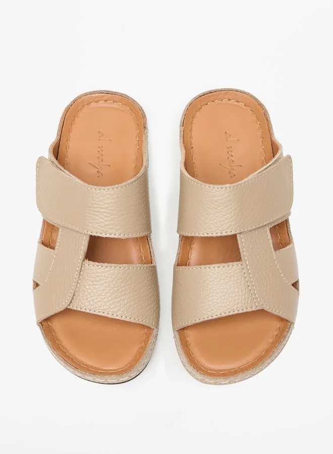 Al Waha Boys Textured Slip-On Arabic Sandals