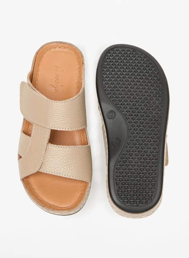 Al Waha Boys Textured Slip-On Arabic Sandals