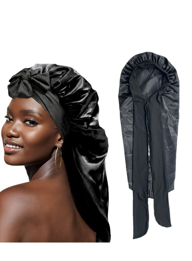 DIOTTI Satin Bonnet for Women Silk Hair Bonnets for Sleeping - Image 3