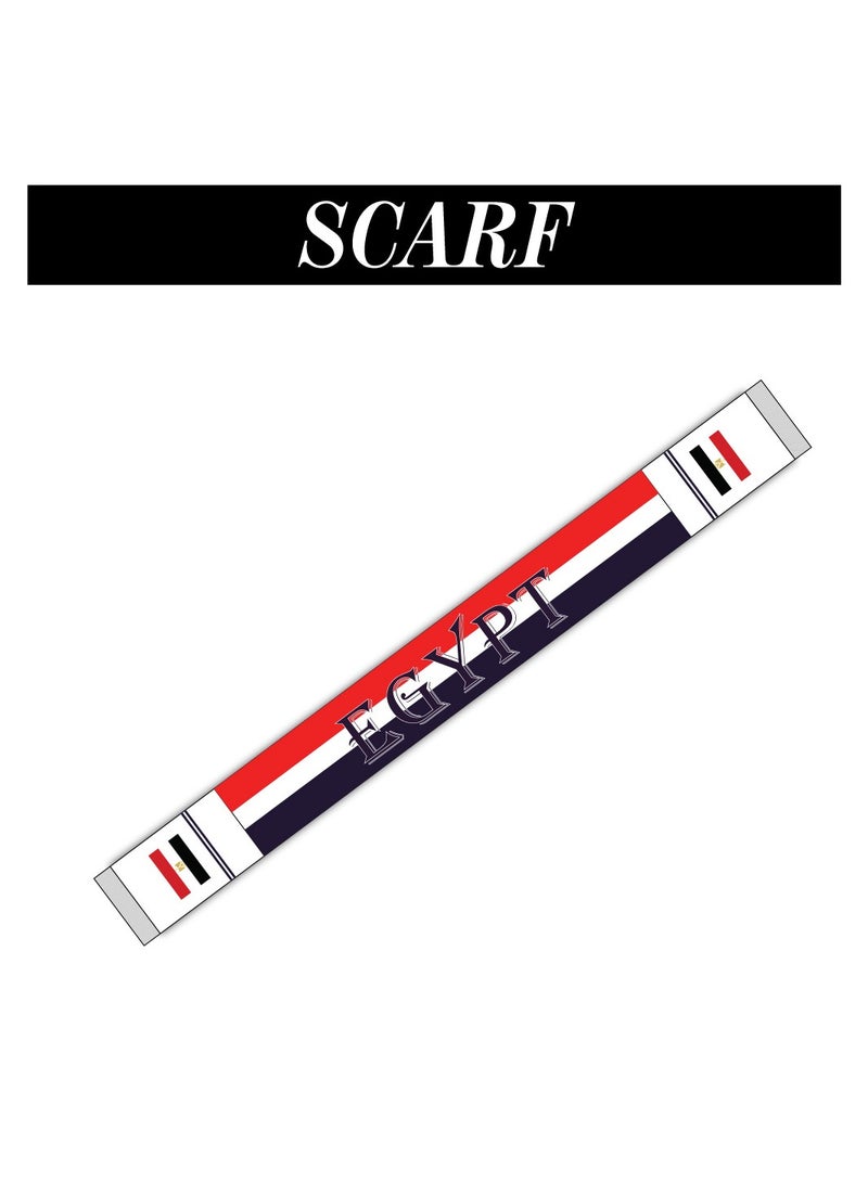 مجموعة مصر الرياضية كومبو - هدايا لعشاق الرياضة - كاب - وشاح - علم - دبوس علم - حقيبة برباط - Image 2