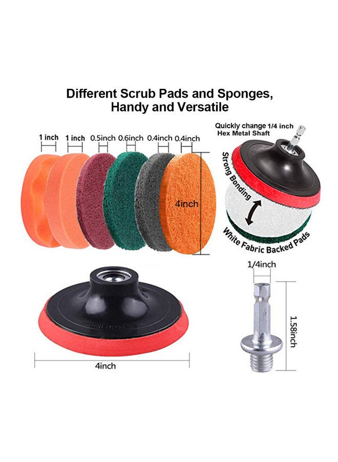 22-Piece Drill Brush Attachments Set - Image 5