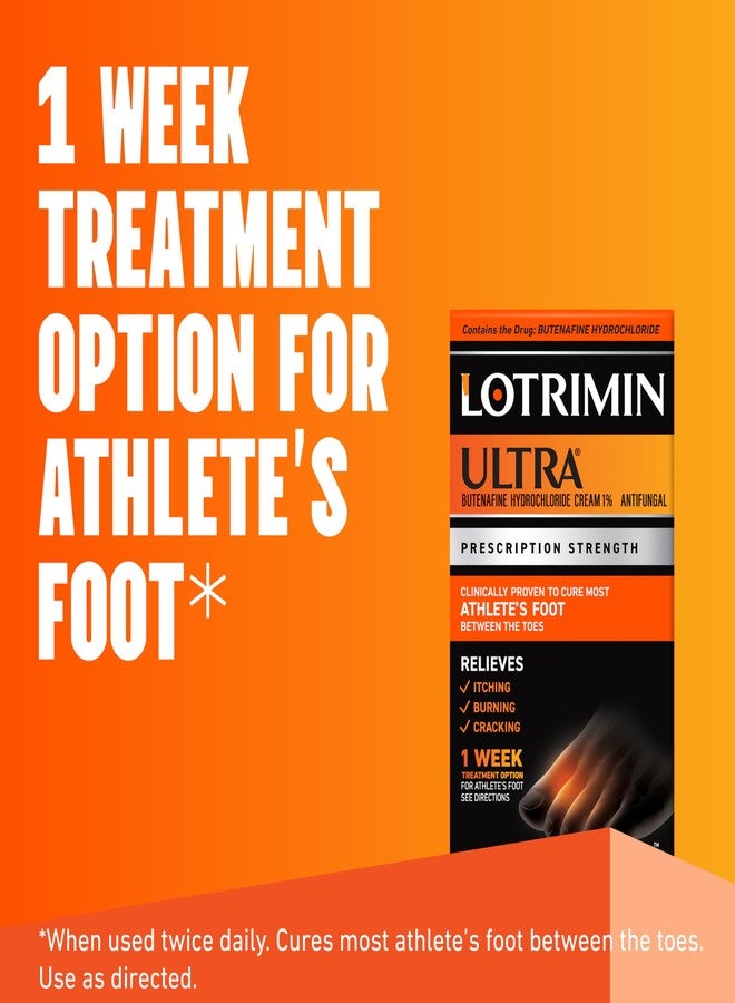 Lotrimin علاج قدم الرياضي لوتريمين ألترا لمدة أسبوع، قوة وصفة بوتينافين هيدروكلوريد 1%، يعالج معظم قدم الرياضي بين الأصابع، كريم، 53 أونصة (15 جرام) (قد يختلف التعبئة) - Image 2