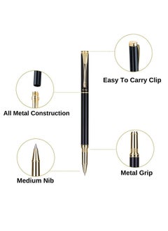 Mr. Pen Luxury Pen, Black Barrel, Black Ink, Fancy Pen, Fancy Pens For Men, Nice Pens For Men, Pen Gift, Writing Pens, Metal Pen, Fancy Pens For Men, Executive Pen, Expensive Pens, Father’S Day Gift  - Image 3