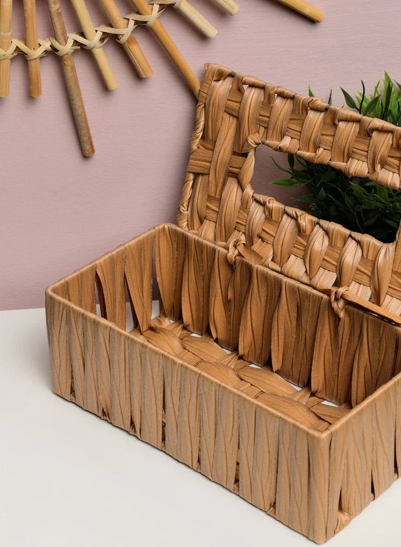 Noire Edit Woven Tissue Box