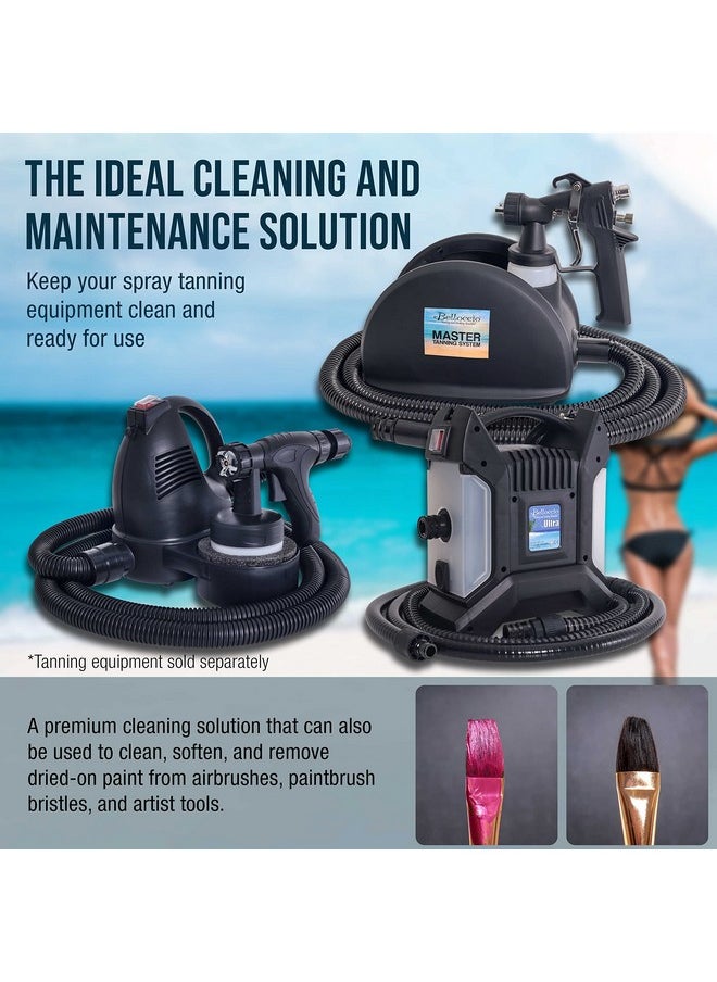 Belloccio Spray Tanning Equipment Cleaner 16 Ounces Fast Acting Cleaning Solution Clean All Airbrush Spray Tanning Application Guns Airbrushes Equipment System Maintenace Dried On Tan Residue  - Image 5