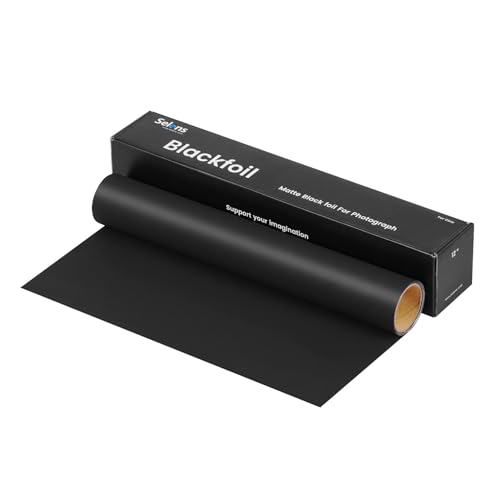 Selens Matte Cinefoil 12inch x 12.5feet Roll, Blcakfoil for Photograph Shaping Light & Masking Light Leaks - Image 1