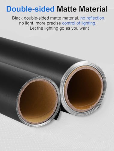 Selens Matte Cinefoil 12inch x 12.5feet Roll, Blcakfoil for Photograph Shaping Light & Masking Light Leaks - Image 2
