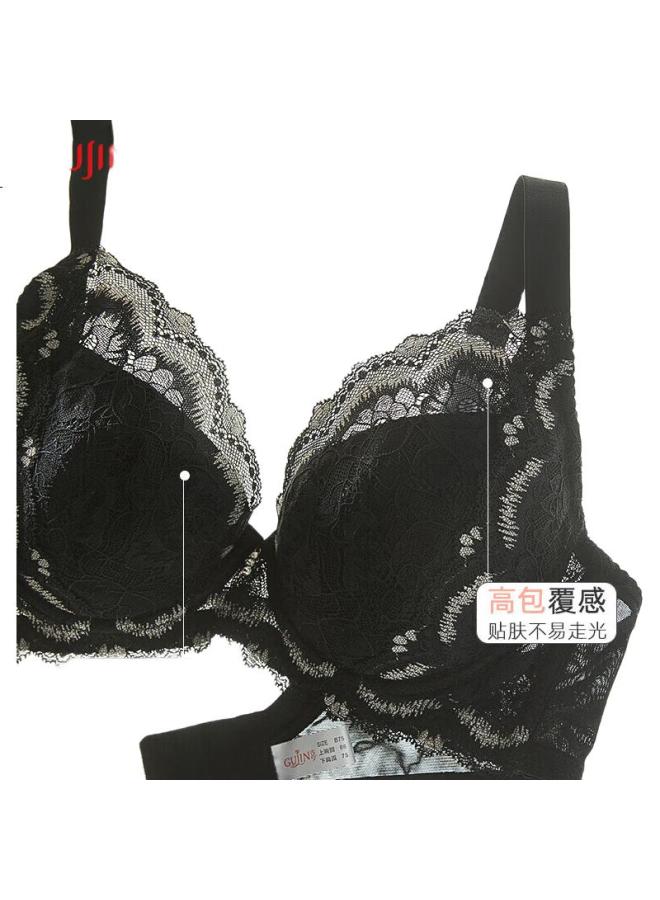 Gujin Women'S Bra For Large Minimizing, Anti-Sagging, Side Support, Full Coverage, Lace Style, Soft Wireless Bra - Image 3