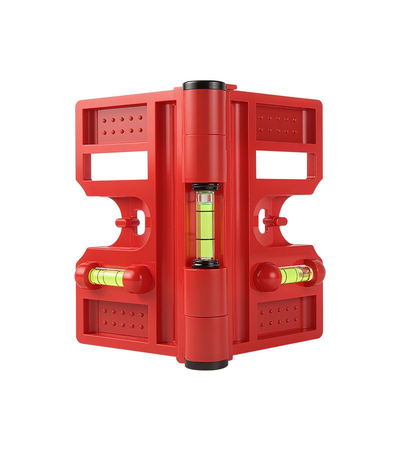Yellow Folding Column Level Spirit Level with Vertical Soft Magnet for Woodworking Renovation Construction - Image 5