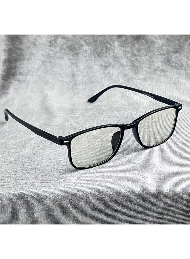 SCENT HOUSE 1pcs blue Transparent Lenses glasses for Both Men And Women - Alleviate Eye Strain And Glare from Screens, Including Computers, Televisions, Phones, And Gaming Devices. Stylish Eyewear, Y2K Design, Budget-Friendly. (Includes eyeglass case)
,blue lighe blocking glasses,eyeglasses - Image 3