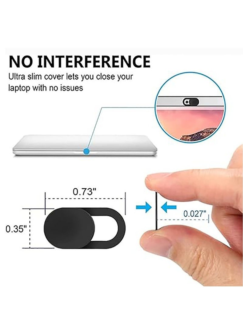 Generic - 6pcs Webcam Cover, Ultra Thin, for Laptop, PC, Computer, Apple MacBook, iPad, Cell Phone, etc. 0.22 inch thick net block to protect your privacy and security （White） - Image 1