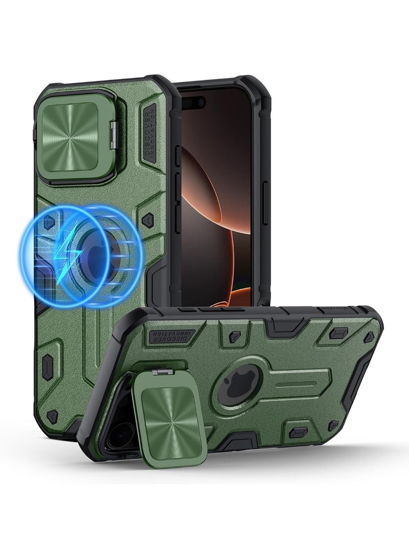 general MagSafe Case for iPhone 16 Pro Max, iPhone 16 Pro Max Stand and Camera Protection Case, Protective Robust Case, Magnetic Mobile Phone Case for iPhone 16 Pro Max 6.9 Inch 2024 - Image 1