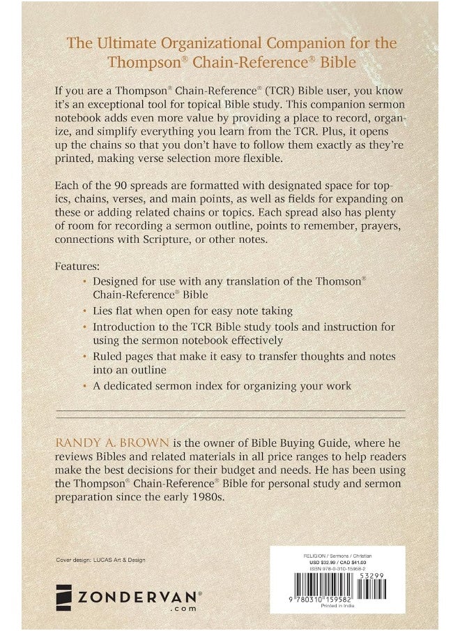 Thompson Chain-Reference Sermon Notebook: Save and Organize Your Thompson Chain-Reference Bible Studies  - Image 3
