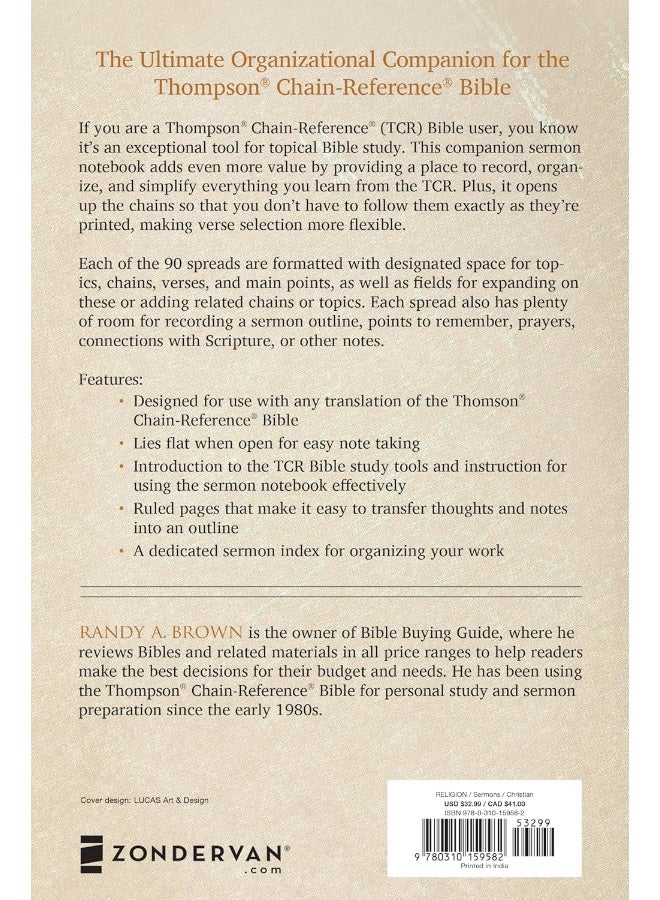Thompson Chain-Reference Sermon Notebook: Save and Organize Your Thompson Chain-Reference Bible Studies  - Image 2