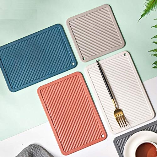 ONICORN Silicone Trivet Mat for Hot Pan and Pot Hot Pads Counter Mat Heat Resistant Table Dish Drying Mat or Placemats, Color Random Mix (2) - Image 2