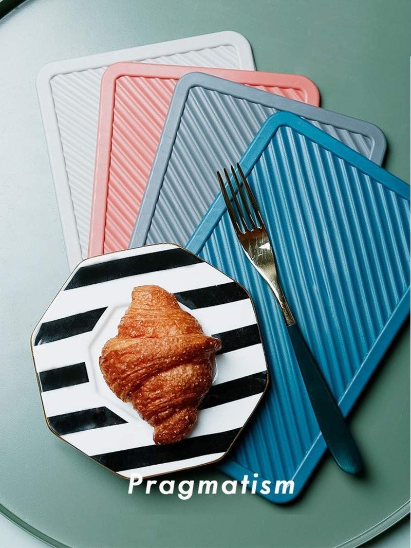 ONICORN Silicone Trivet Mat for Hot Pan and Pot Hot Pads Counter Mat Heat Resistant Table Dish Drying Mat or Placemats, Color Random Mix (2) - Image 5