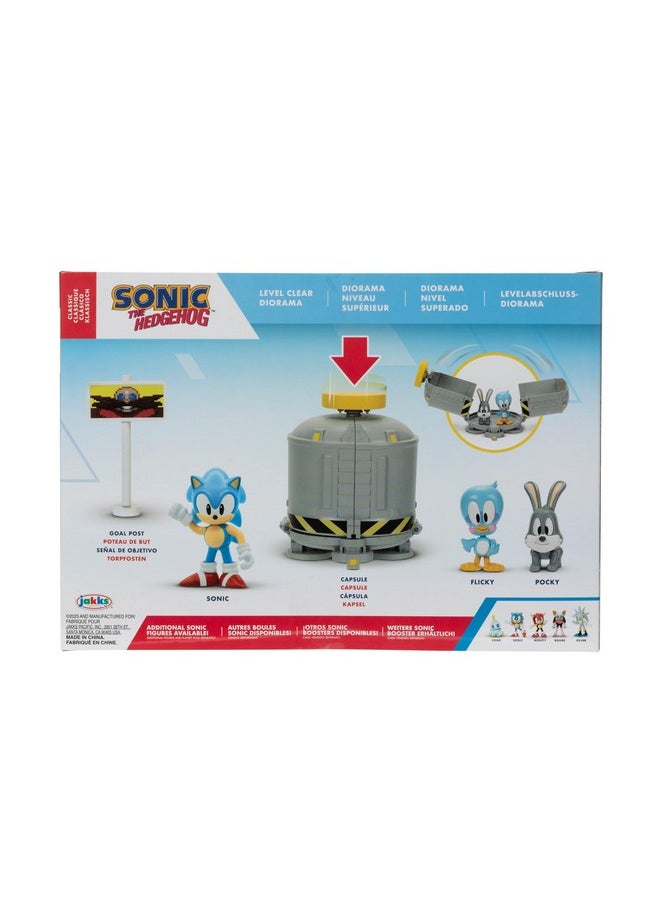 Sonic The Hedgehog Sonic The Hedgehog 2.5" Level Clear Diorama with Sonic, flicky & Pocky  - Image 4