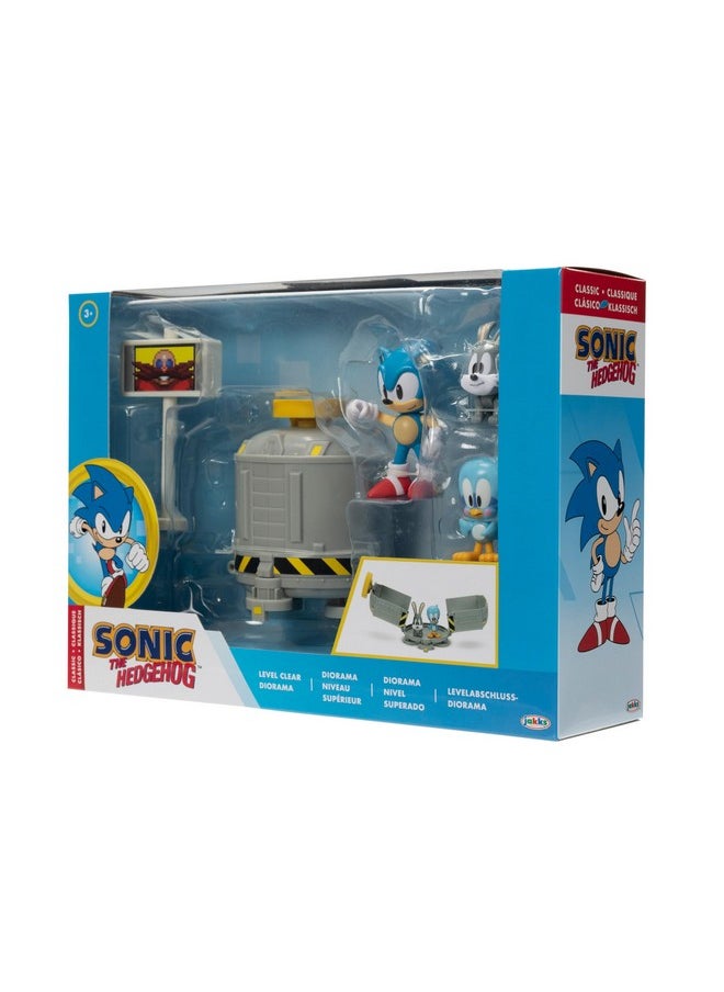 Sonic The Hedgehog Sonic The Hedgehog 2.5" Level Clear Diorama with Sonic, flicky & Pocky  - Image 5