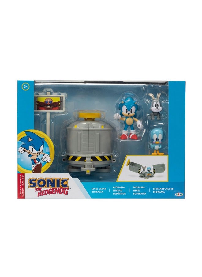 Sonic The Hedgehog Sonic The Hedgehog 2.5" Level Clear Diorama with Sonic, flicky & Pocky  - Image 3